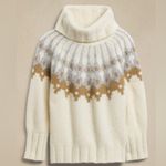 Banana Republic Bosque Oversized Fair Isle Nordic Turtleneck Sweater Photo 2