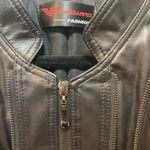 Beast Fashion NEW FASHION Women’s Jacket 100% Leather Moto Racer Full Zip Lined Black XL Photo 2