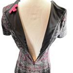 Betsey Johnson Womens Preppy Goth Gray Pink Plaid Fit & Flare Dress Small Photo 5