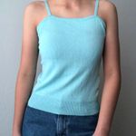 American Vintage 90s baby blue cardigan camisole set Photo 3
