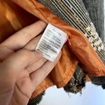 Paparazzi by Biz brocade blazer jacket womens M orange lined sweater embroidered Photo 6