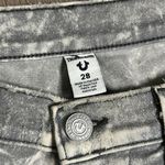 True Religion Scout Boyfriend High Rise Distressed Acid Trip Gray Jean Shorts 28 Photo 7