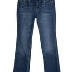 Lucky Brand Sweet N Low Bootcut Jeans Sz 4 Dark Wash Raw Hem Photo 0