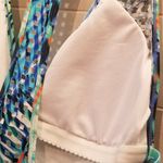 Kenneth Cole {L}  Blue Multi Sporty Splice Printed One Piece Swimsuit Photo 7