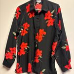 Bonworth  Black Top with Red Floral Design Photo 7