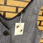 Sweet Claire Navy‎ And White Button Front Dress Size Medium Photo 4