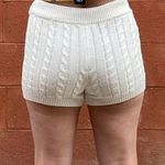 Forever 21  White Cotton Knit Shorts Photo 1