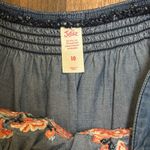 Joie  Blue Embroidered Denim Photo 1