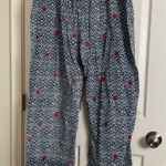 Blue and Red Patterned pajamas Pants size 18 Photo 4