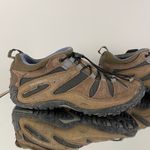 Merrell Brown Suede Chameleon Arc Vibram Womens Hiking Stretch Shoes Photo 3