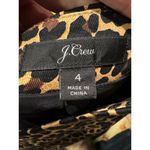 J.Crew No. 2 Pencil Skirt in Leopard Bi-Stretch Cotton Brown Black size 4 Photo 9