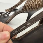 Tory Burch Brown Elizabeth Crocodile Heels Women’s Size 10 M Photo 5