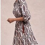 Anthropologie Floreat by Women's Zhara Floral Paisley Sheer Peasant Dress Small Photo 0