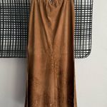 Free People Nigel Preston Hand-Painted Lambskin Suede Maxi Skirt Photo 8