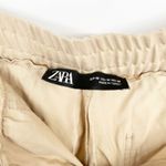 ZARA Womens Pocket Pull On High Rise Jogger Cargo Pants Size M Khaki Tan Photo 5