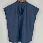 FIGS Rafela Oversized Scrub Top Women’s Size XXS in Blue Gray - EUC! Photo 0