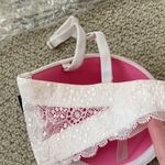 PINK - Victoria's Secret NEW Victoria’s Secret PINK Date Plunge Push Up Multi-Way Bra White Lace 32C NWT Photo 5
