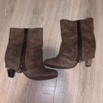 Not Rated  brown zip up summer heeled mid calf boots Photo 1