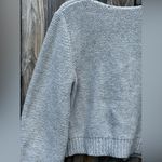 COMMENSE Crew Neck Bow Knit Top Gray Size M Photo 5
