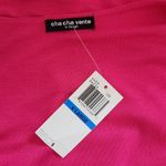 cha cha vente Hot Pink Draped Knit Dress NWT Size XL Fuchsia Wedding Guest Dress Photo 7