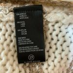 Sloane Rouge Sweater XS Fringe 3/4 Sleeve Wool Blend Striped Open Knit White Photo 7