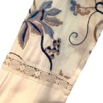 Anthropologie Tiny  Amarante Embroidered Shirtdress Women's S Cream Boho Hippie Photo 5