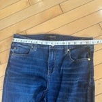 Liverpool Jeans Company LIVERPOOL LOS ANGELES Crop Wide Leg Raw Hem Denim Jeans Size 10 / 30 Photo 14