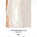superdown Liliana Mini Skirt in Ivory Photo 6