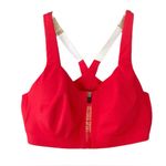 Victoria Sport Victoria's Secret Women’s Size 38DD Knockout Red Sports Bra Zipper Clasp Front Photo 3