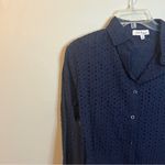 Jack Rogers Deep Blue Women's Button-Down Shirt Photo 2