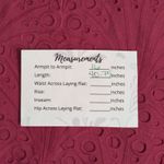 ANDIE NWT Roatan Dress Russet Pink Eyelet Halter Neck Scalloped Hem Midi Medium Photo 6