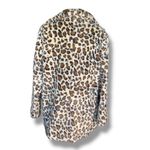 Yellowstone x Spirit Halloween Beth Dutton Faux Fur Leopard Print Coat Medium Brown Photo 4