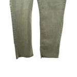 NYDJ  Sheri Slim Ankle Jeans Topiary Olive Green Women's Size 12 Fray Hem NWT Photo 1