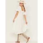 Show Me Your Mumu  Odette Midi Dress in White Small Womens Long Cotton Photo 14