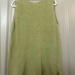 Eileen Fisher  Size Large Green Knit V Neck Tank Top Photo 1