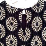 Boden Crochet Jersey Midi Dress Women's 8 Navy Feminine Dainty Boho Hippie Blue Photo 10