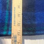 Escadrille VTG Wool Blend Long Wrap Skirt Fringe Plaid Western Boho Festival 14 Blue Photo 9