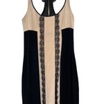 Jay Godfrey  Holden Slim Racer Back Dress Size 4 Silk Lace Black Nude Photo 0