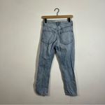 AGOLDE  Riley High Rise Straight Crop Jeans in Shatter Light Wash Distressed 25 Photo 5