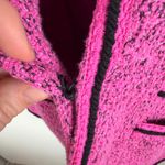 Nic+Zoe  Pink Textured Knit Open Front Blazer Large Tweed Jacket Office Preppy Photo 1