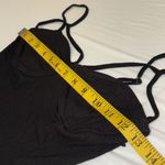 Forever 21 bodysuit ribbed look 2 snap button adj straps fitted bra cup Sz S NWT Photo 4