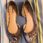 Qupid Snake Skin Print Flats  Photo 0
