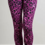 Lululemon Like New Base Pace High-Rise Crop 23" Cheetah Magenta Leggings Size 6 Photo 1