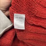 Vintage Roll Neck Knit Fisherman Sweater Red Bell Sleeves Size XL Christmas Photo 2