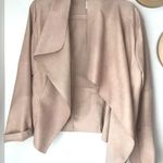 Bar III Blush Pink Faux Leather Jacket Photo 0