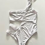 Alt white one shoulder swimsuit XS new with tags Photo 0