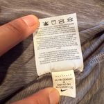 Nike  Shirt Womens Medium Gray Tank Top Dri Fit Shred Loose Fit Activewear Gym Photo 9