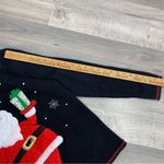 Red Label Fuzzy Santa Christmas Pullover Sweater Black Red Small Photo 9