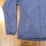 Columbia  Navy Blue Knit Full Zip Fleece Lined Hoodie Zip Pockets Sz Large Photo 7