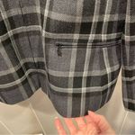 Kasper Cute vintage 90’s wool blend windowpane plaid zip front blazer/jacket pockets Photo 9